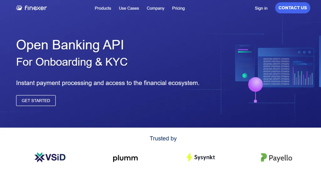 6 Best Embedded Payments APIs in the UK: A 2025 Comparison Guide 2 Finexer homepage