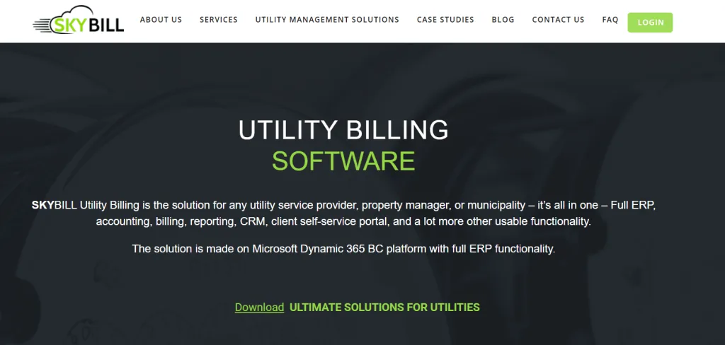 Still Struggling with Utility Billing? These 6 Platforms Solve It in 2025 5 SkyBill Utility Billing Homepage