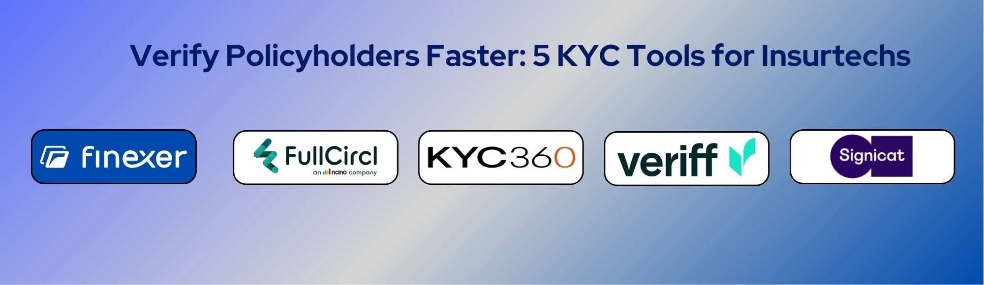 5 KYC Software Tools That Help Insurance Companies Verify Policyholders Faster