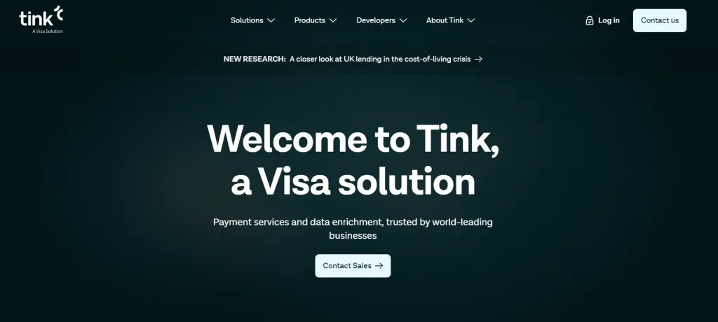 6 Best Bulk Payment Systems for UK Businesses in 2025 6 Tink homepage