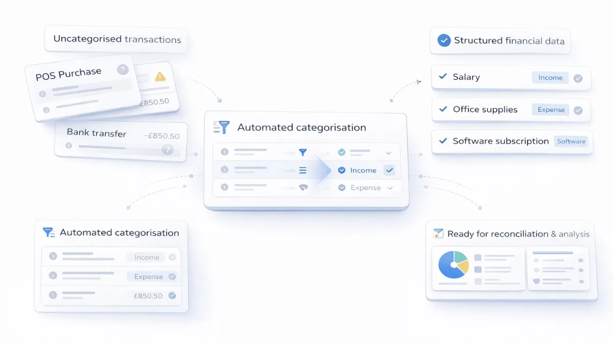 Automated Financial Data Categorisation for UK Platforms 1 Automated Financial Data Categorisation for UK Platforms
