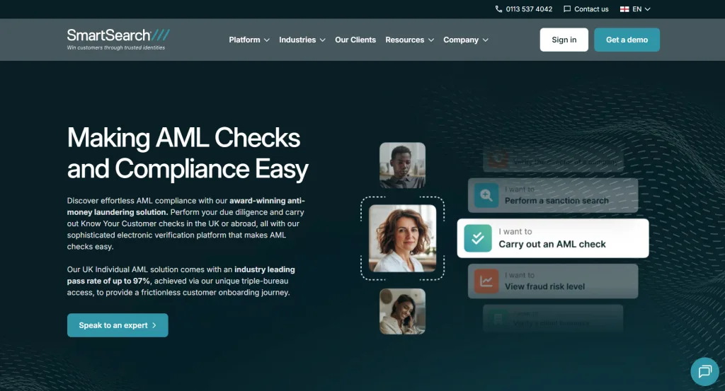 AML Software for Accountants: Transform Compliance with Bank-Verified Data 4 SmartSearch