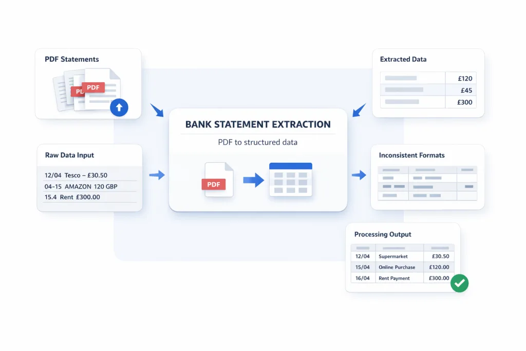 extract data from bank statements
