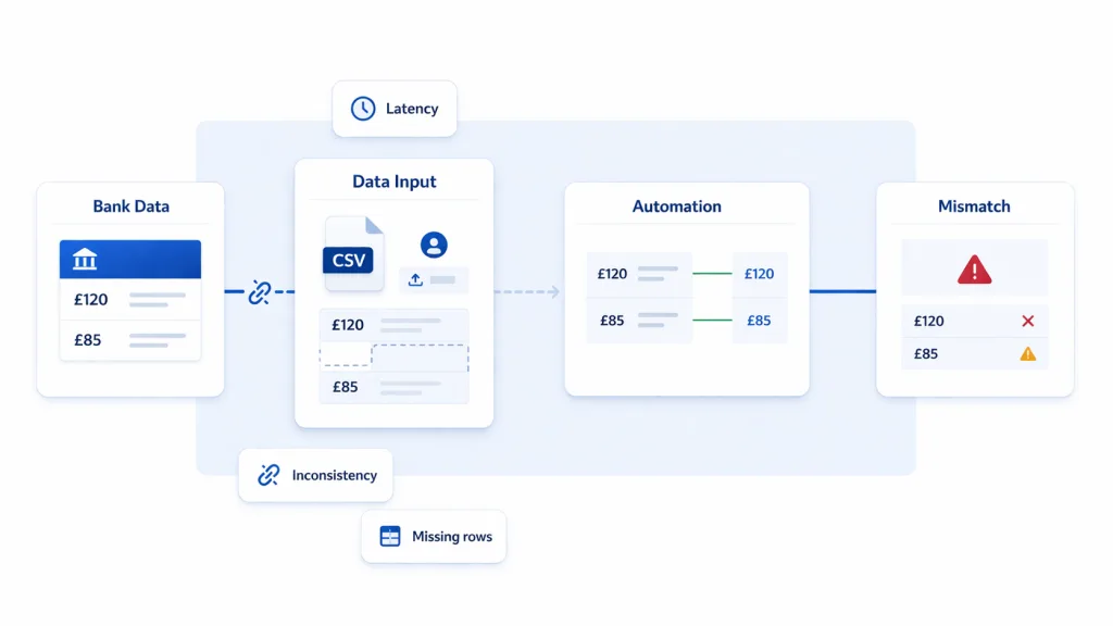 Why Does Automatic Bank Reconciliation Break at the Data Layer
