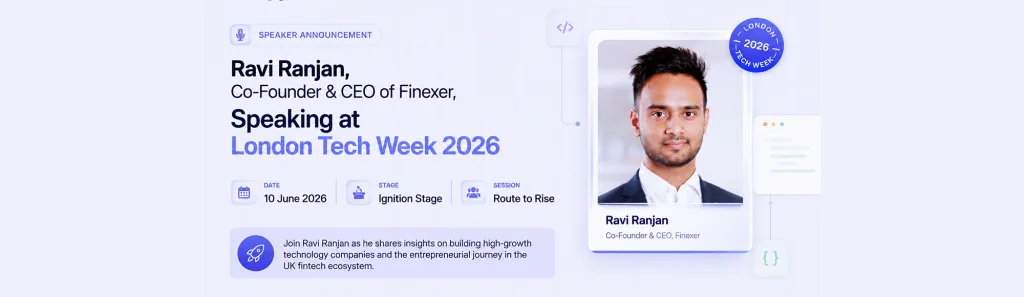 Finexer CEO Speaking at London Tech Week 2026