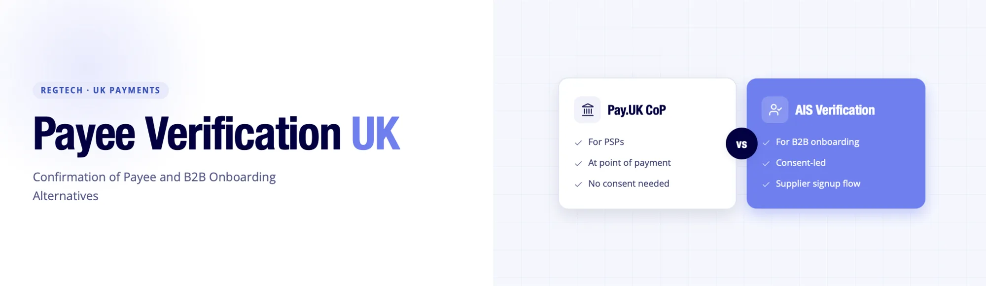 Payee Verification UK: CoP Explained and B2B Alternatives